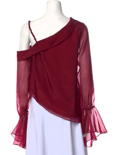 Aje One-Shoulder Long Sleeve Blouse