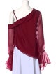 Aje One-Shoulder Long Sleeve Blouse
