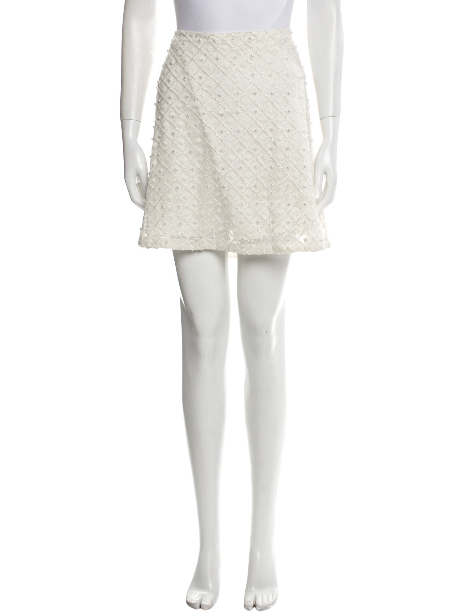 Aje Lace Pattern Mini Skirt