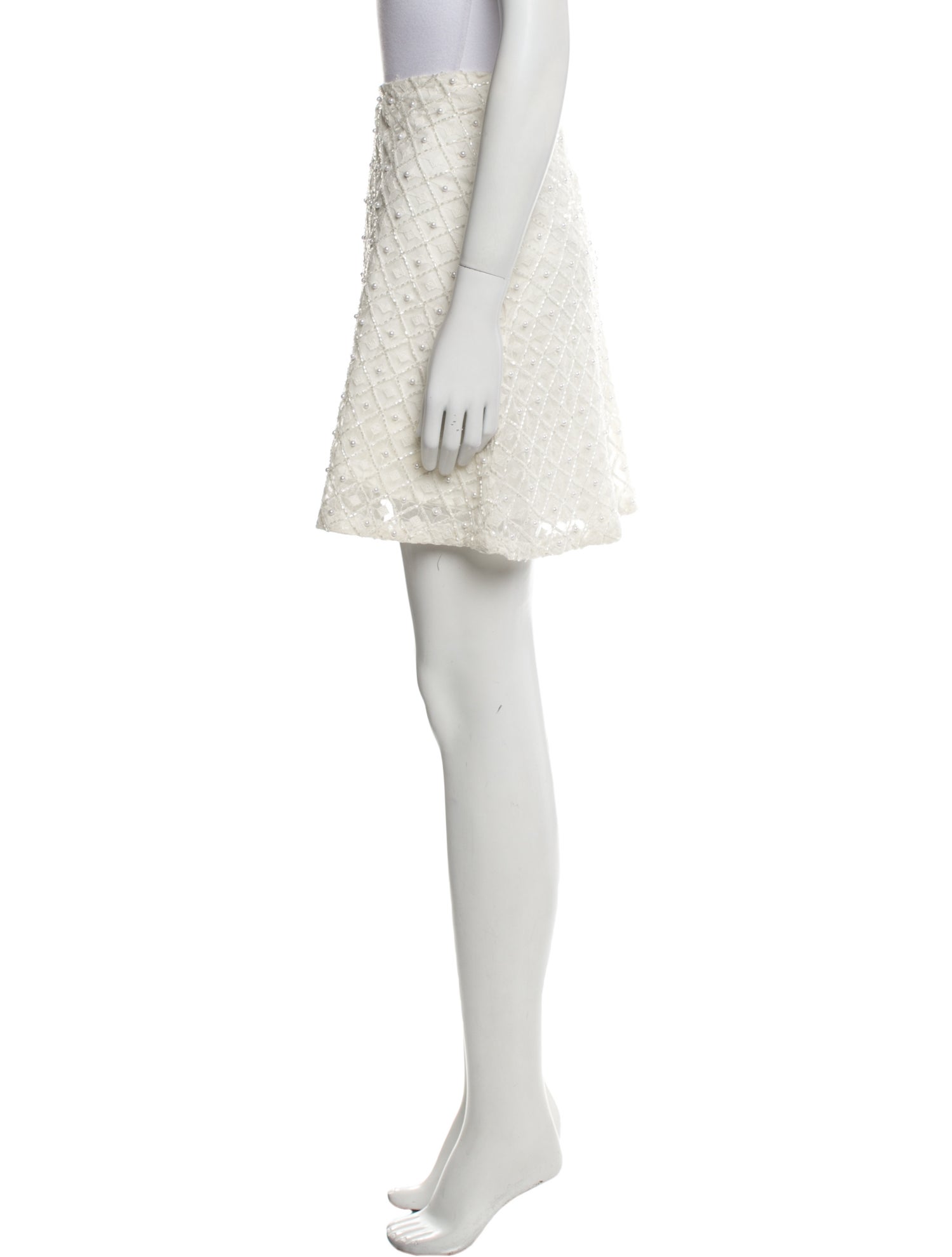 Aje Lace Pattern Mini Skirt