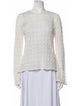 Aje Lace Pattern Crew Neck Blouse