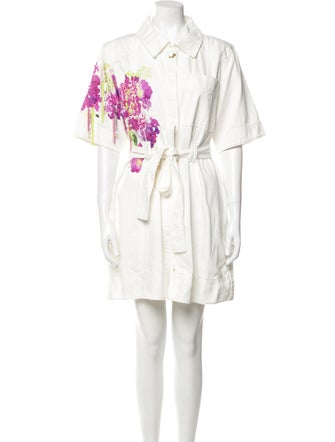 Aje Graphic Print Mini Dress