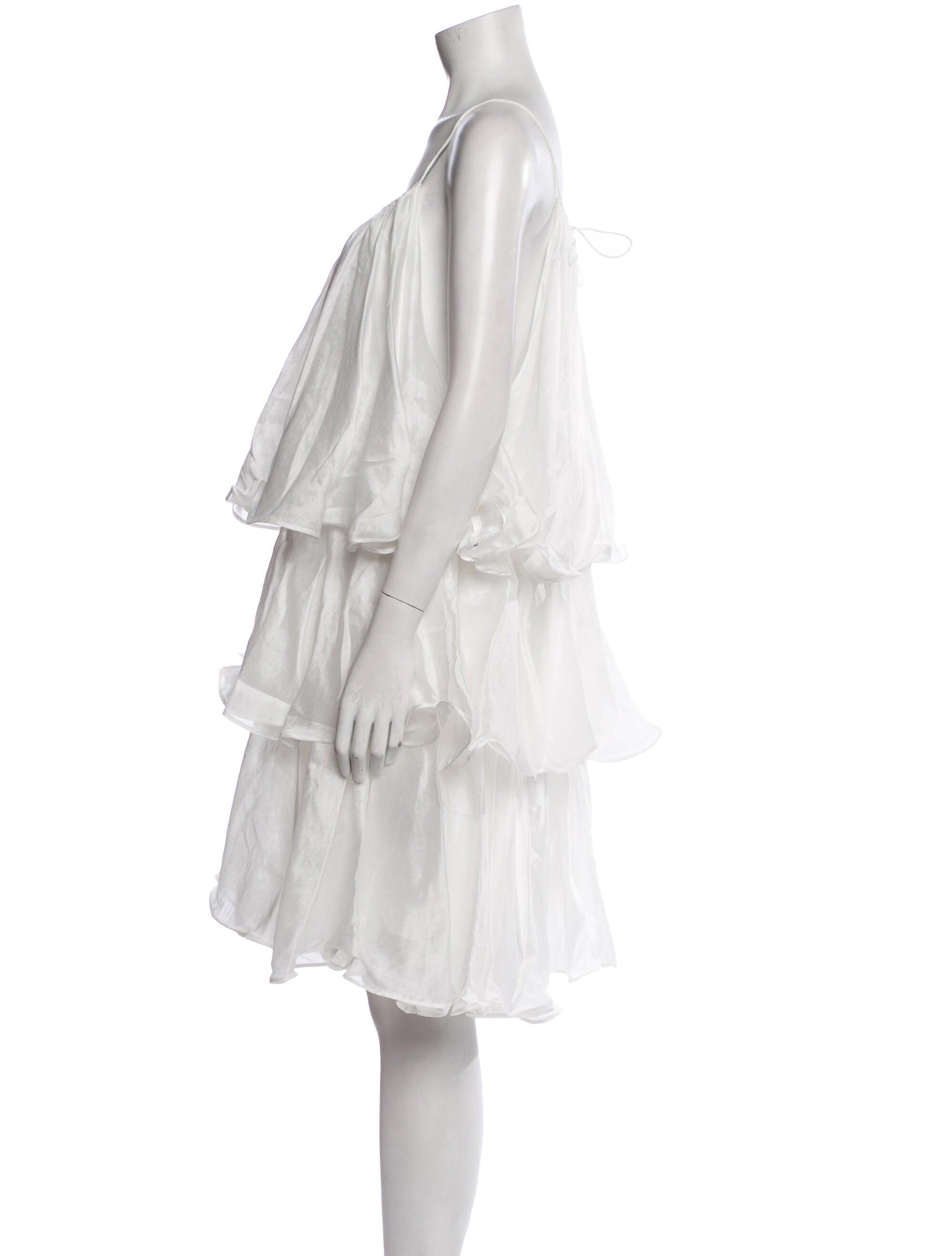 Aje Square Neckline Knee-Length Dress