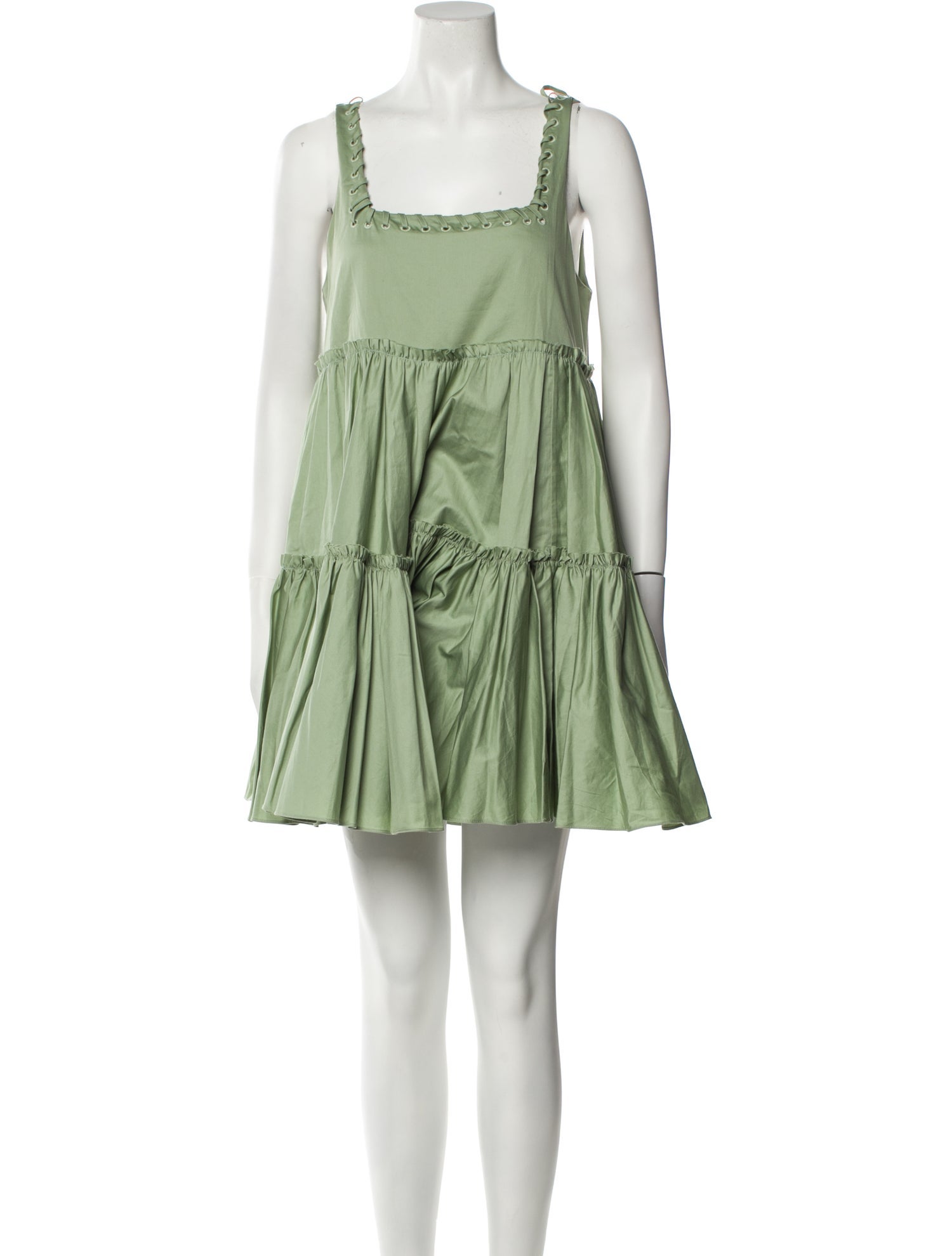 Aje Square Neckline Mini Dress