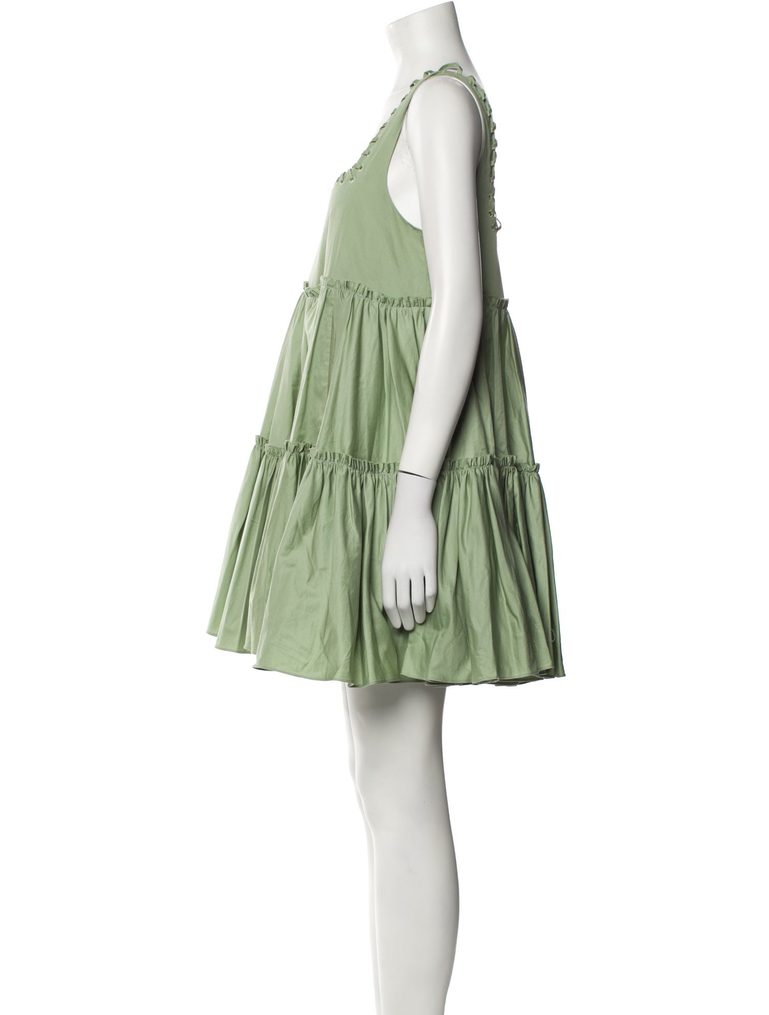 Aje Square Neckline Mini Dress