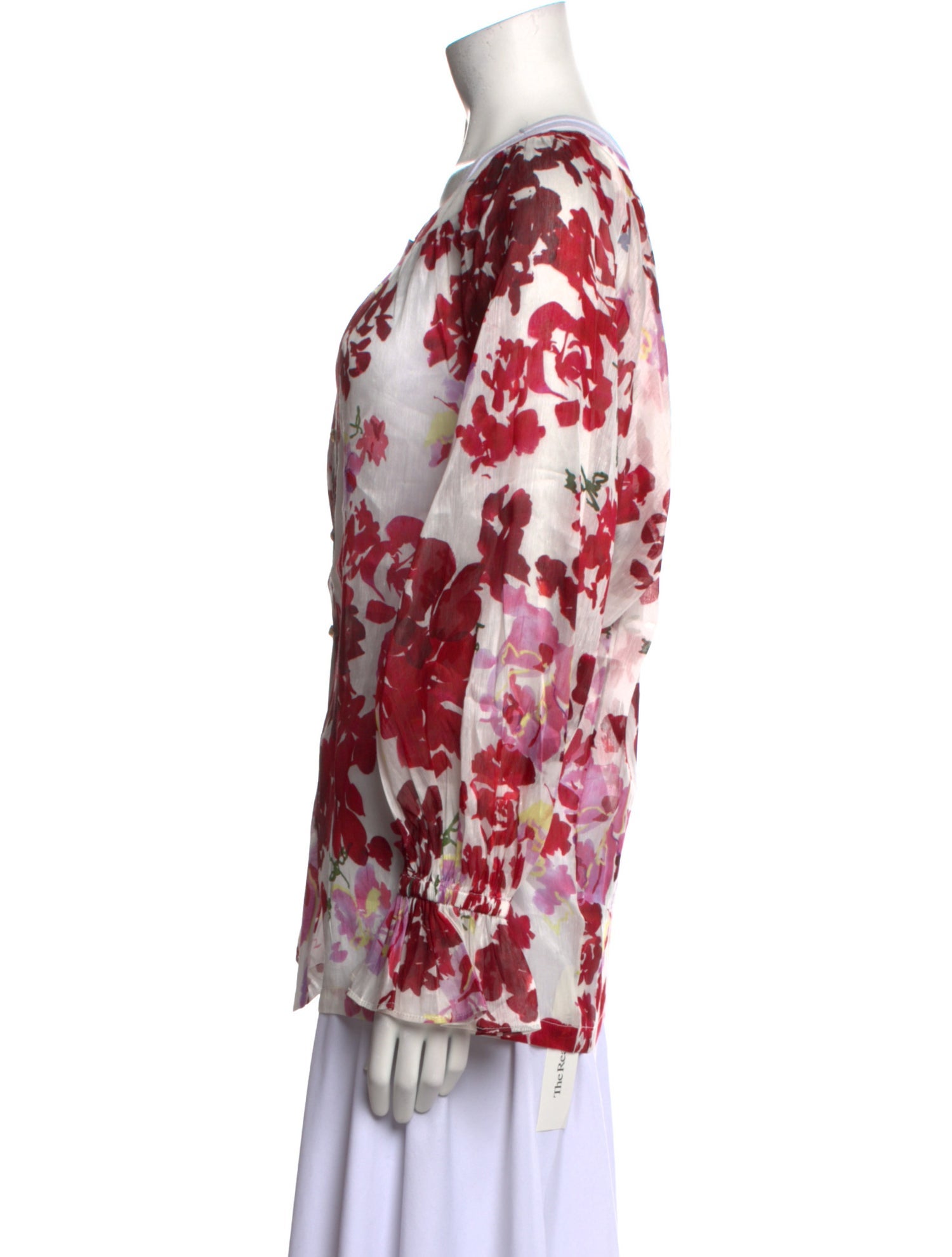 Aje Linen Floral Print Blouse w/ Tags