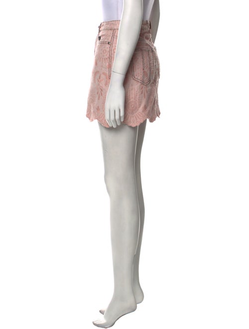 Aje Embroidered Accent Mini Skirt