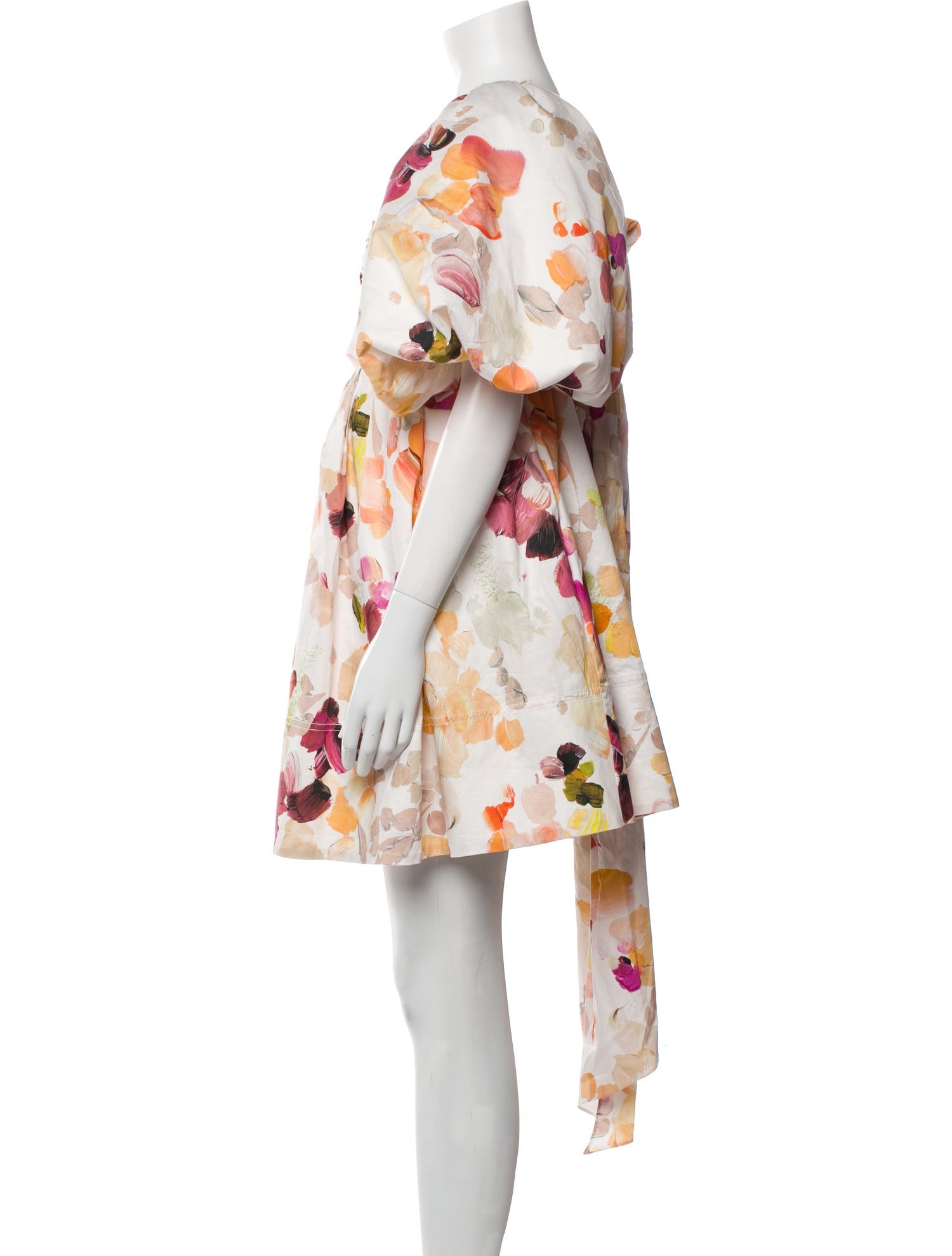 Aje Floral Print Mini Dress