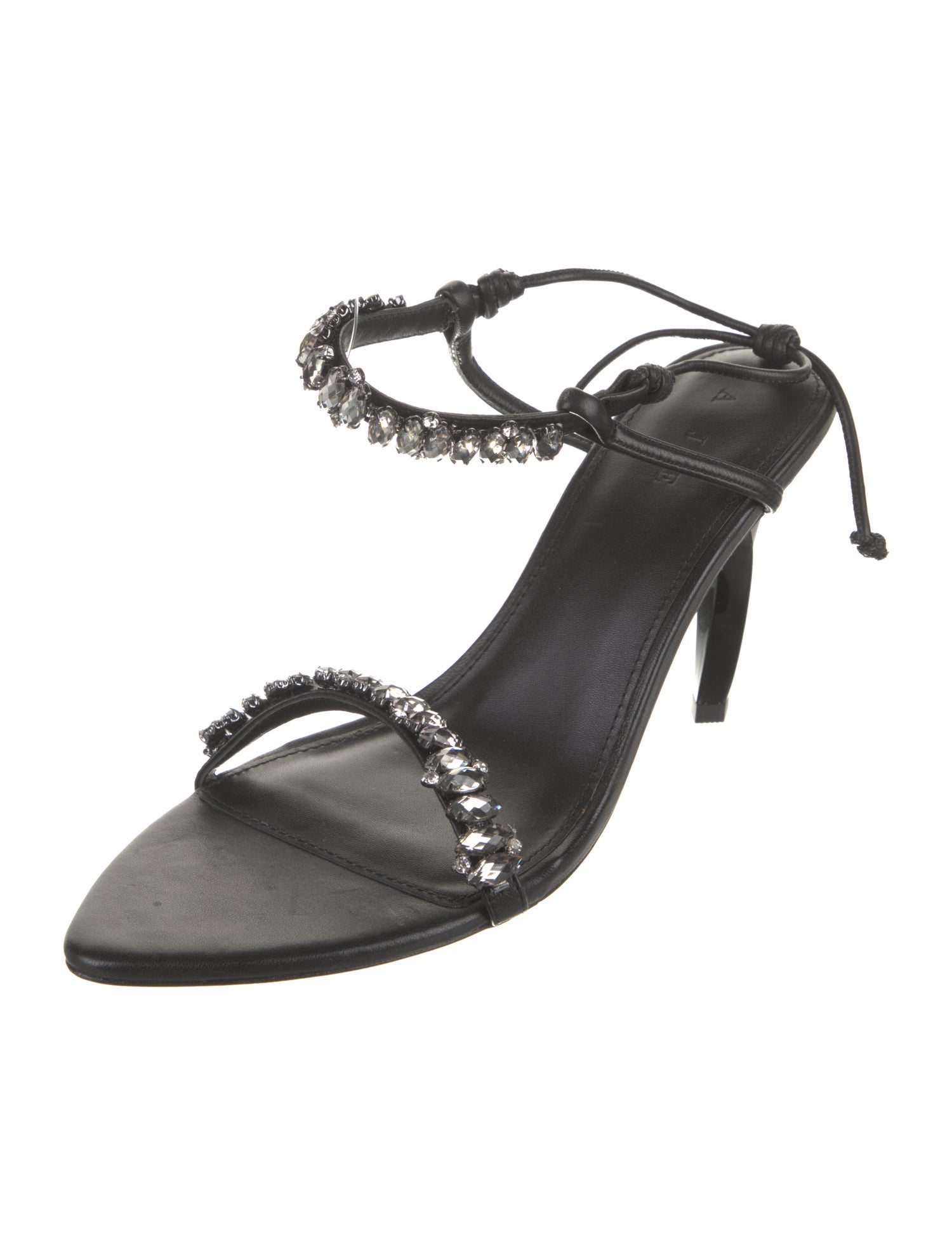 Aje Leather Crystal Embellishments Sandals