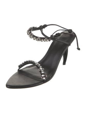 Aje Leather Crystal Embellishments Sandals