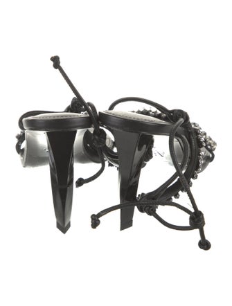 Aje Leather Crystal Embellishments Sandals