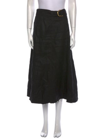 Aje Linen Midi Length Skirt