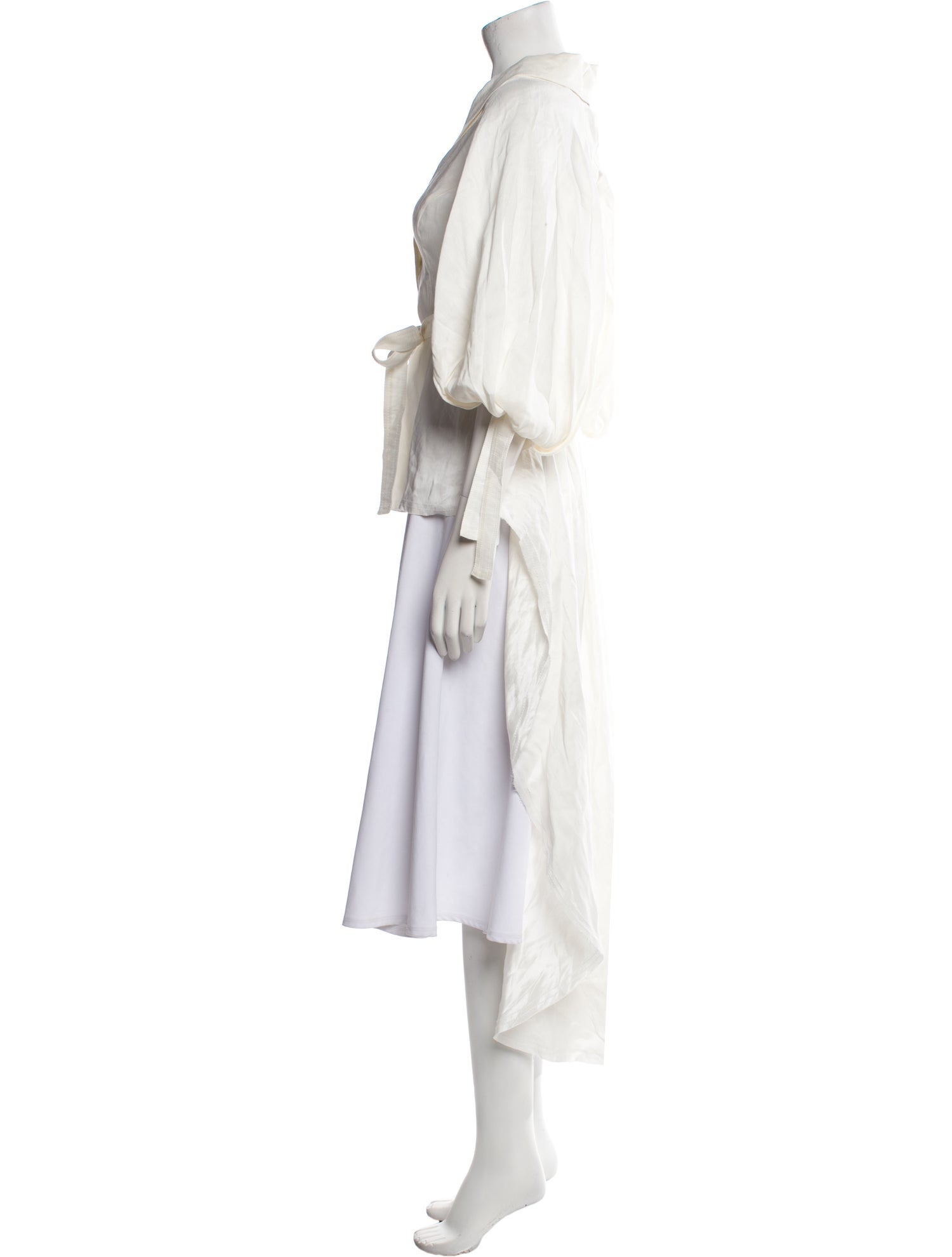 Aje Linen Trench Coat
