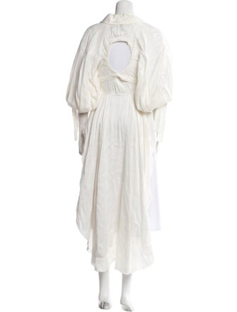 Aje Linen Trench Coat