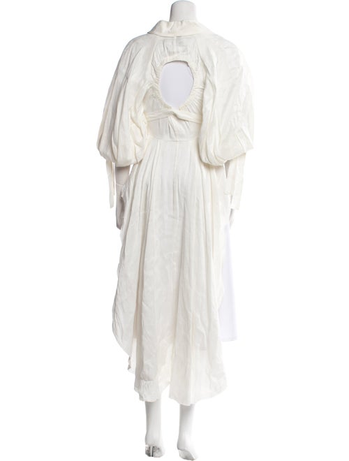 Aje Linen Trench Coat