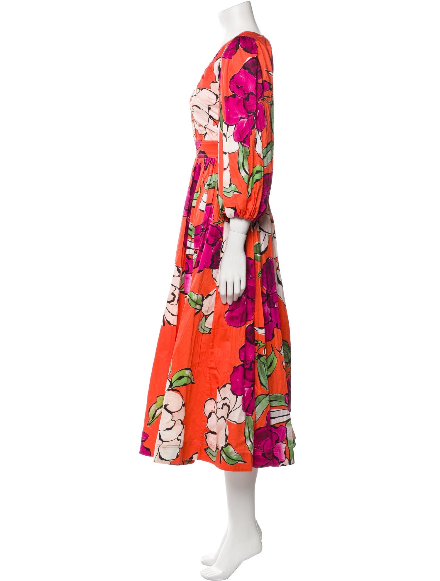 Aje Floral Print Long Dress