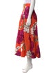 Aje Floral Print Midi Length Skirt