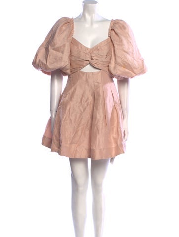 Aje Dresses Linen Mini Dress M