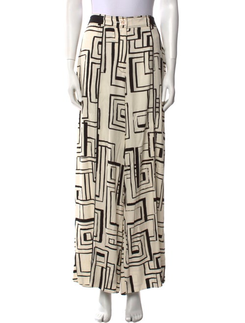 Aje Printed Wide Leg Pants