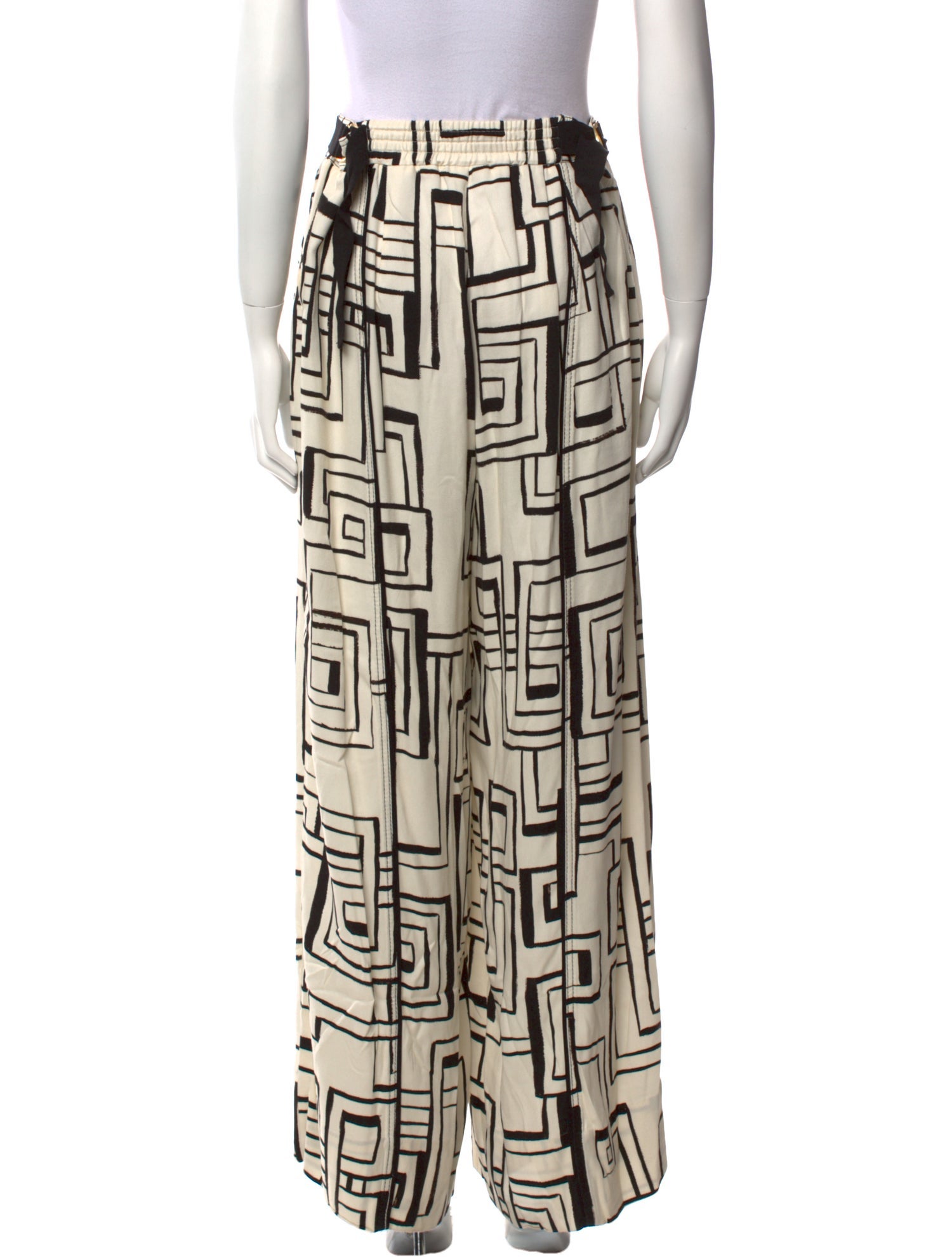 Aje Printed Wide Leg Pants