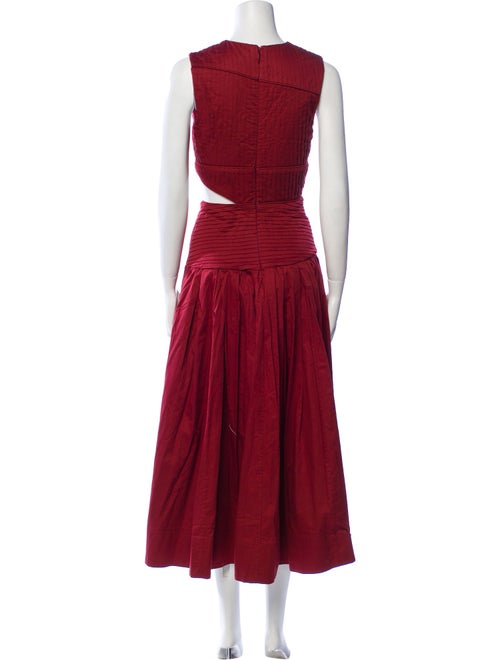 Aje Crew Neck Long Dress