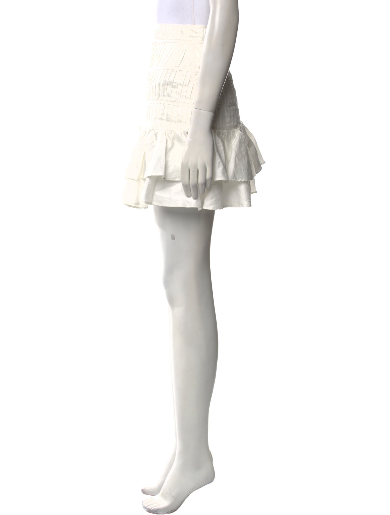 Aje Ruffle Embellishment Mini Skirt