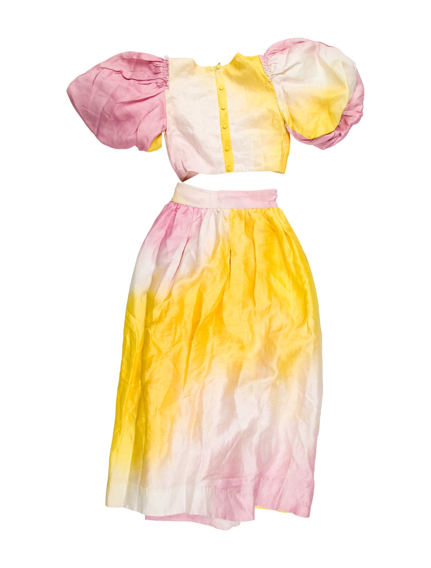 Aje Linen Tie-Dye Print Skirt Set w/ Tags