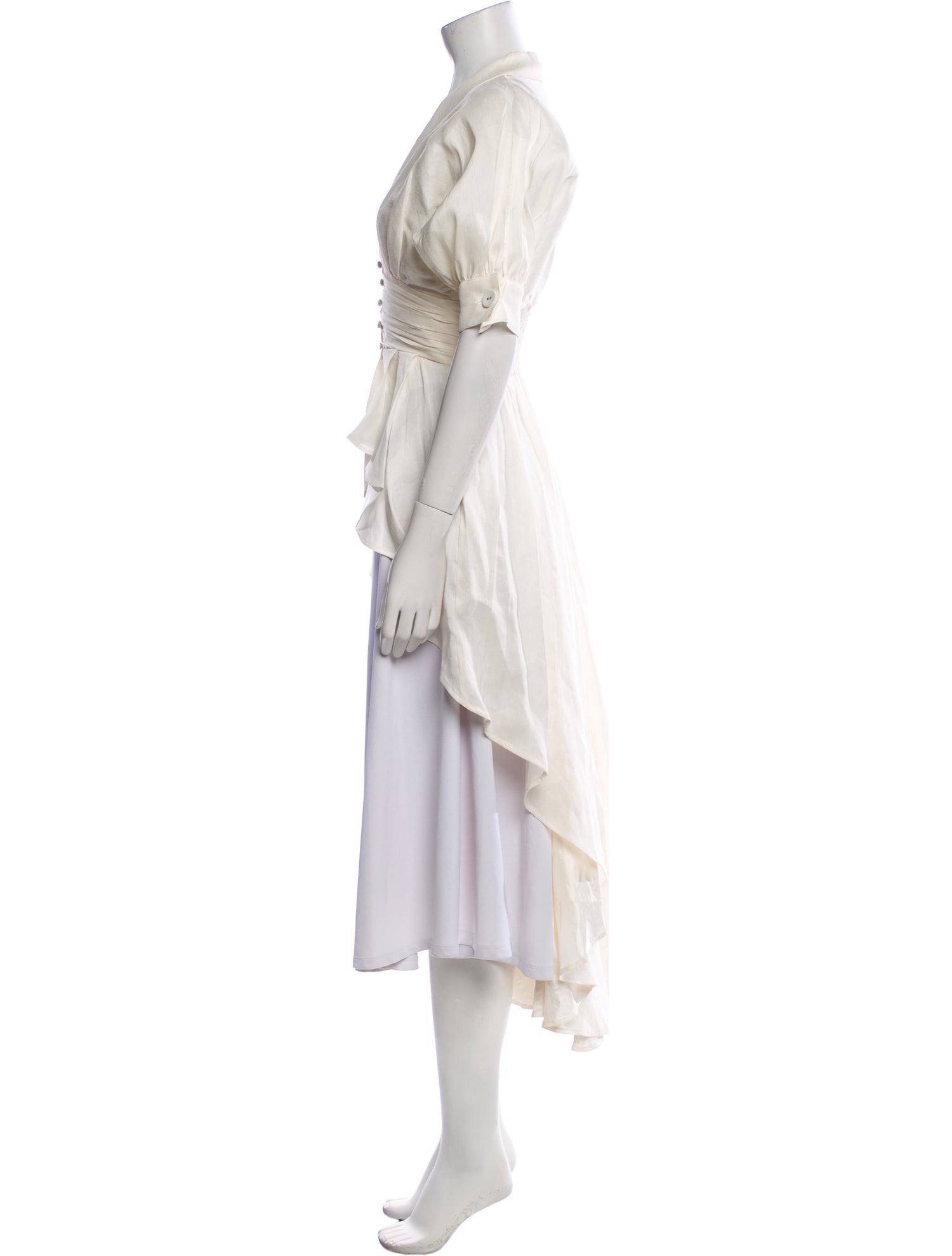 Aje Linen V-Neck Blouse