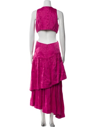 Aje Linen Long Dress