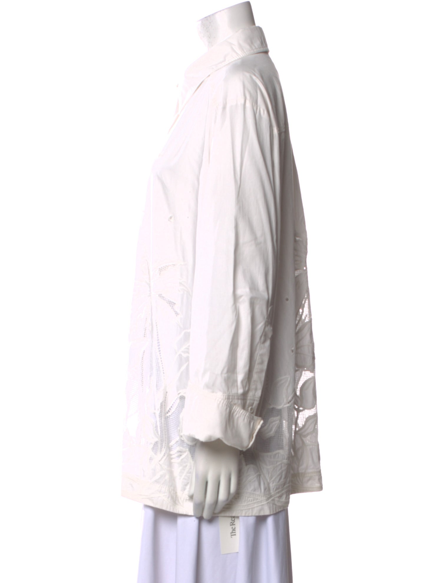 Aje Long Sleeve Button-Up Top