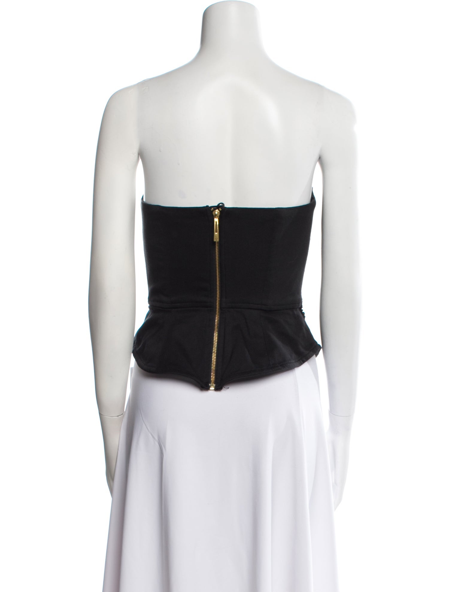 Aje Strapless Crop Top