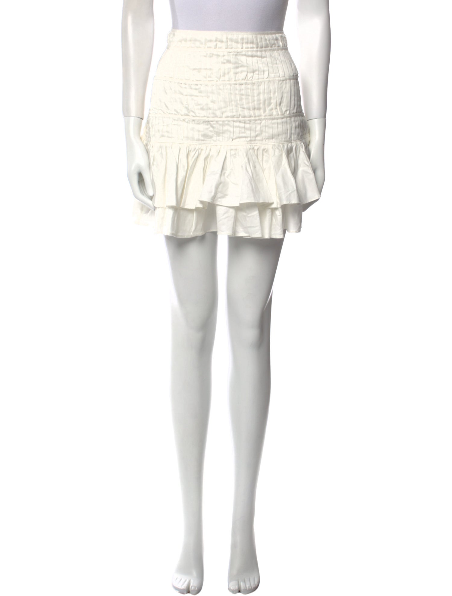 Aje Ruffle Embellishment Mini Skirt