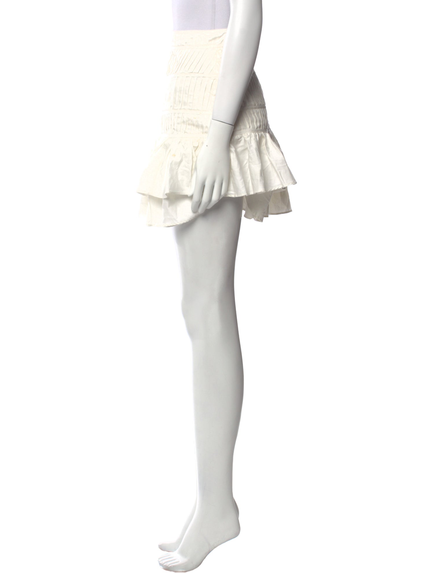 Aje Ruffle Embellishment Mini Skirt