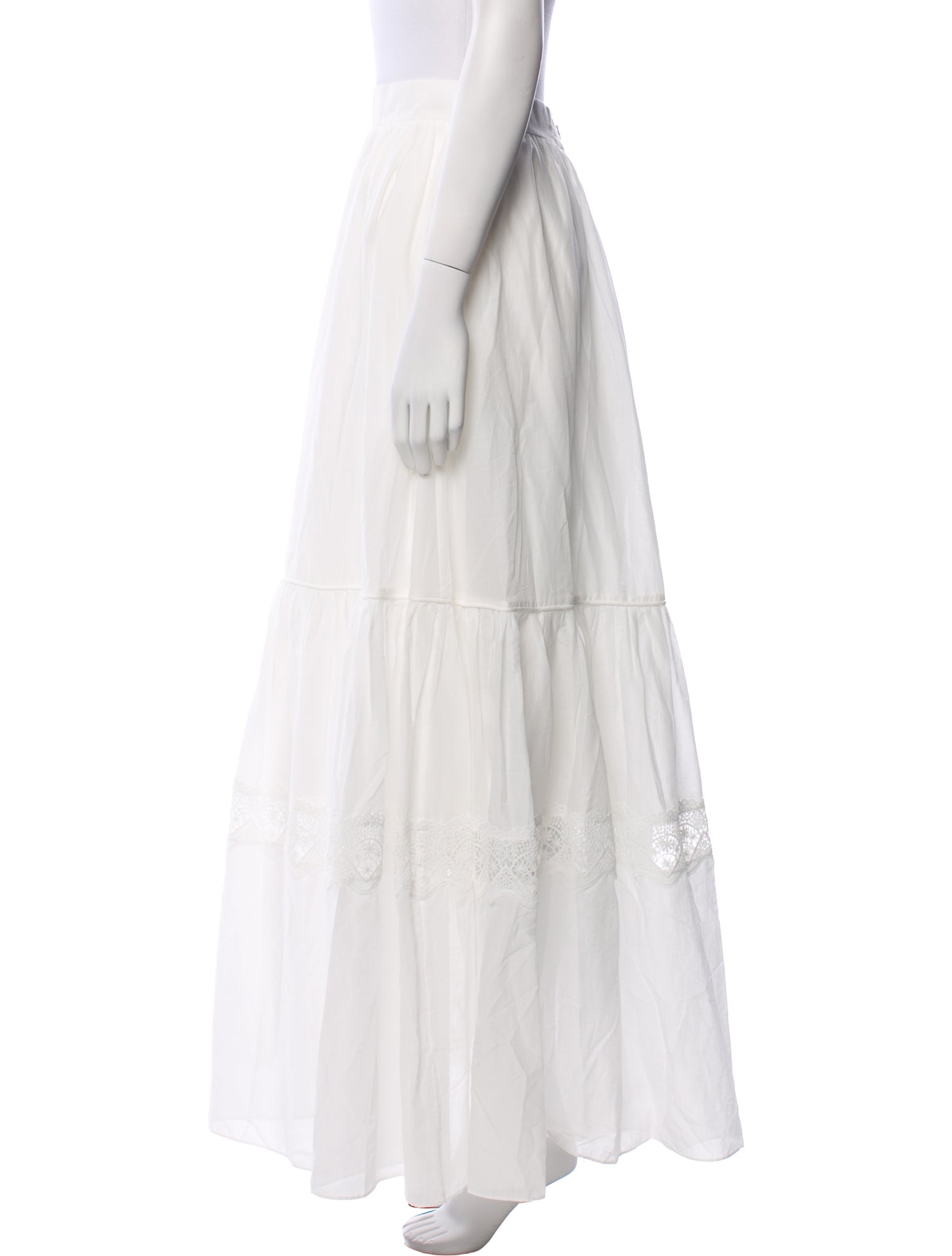 Aje Lace Trim Embellishment Long Skirt