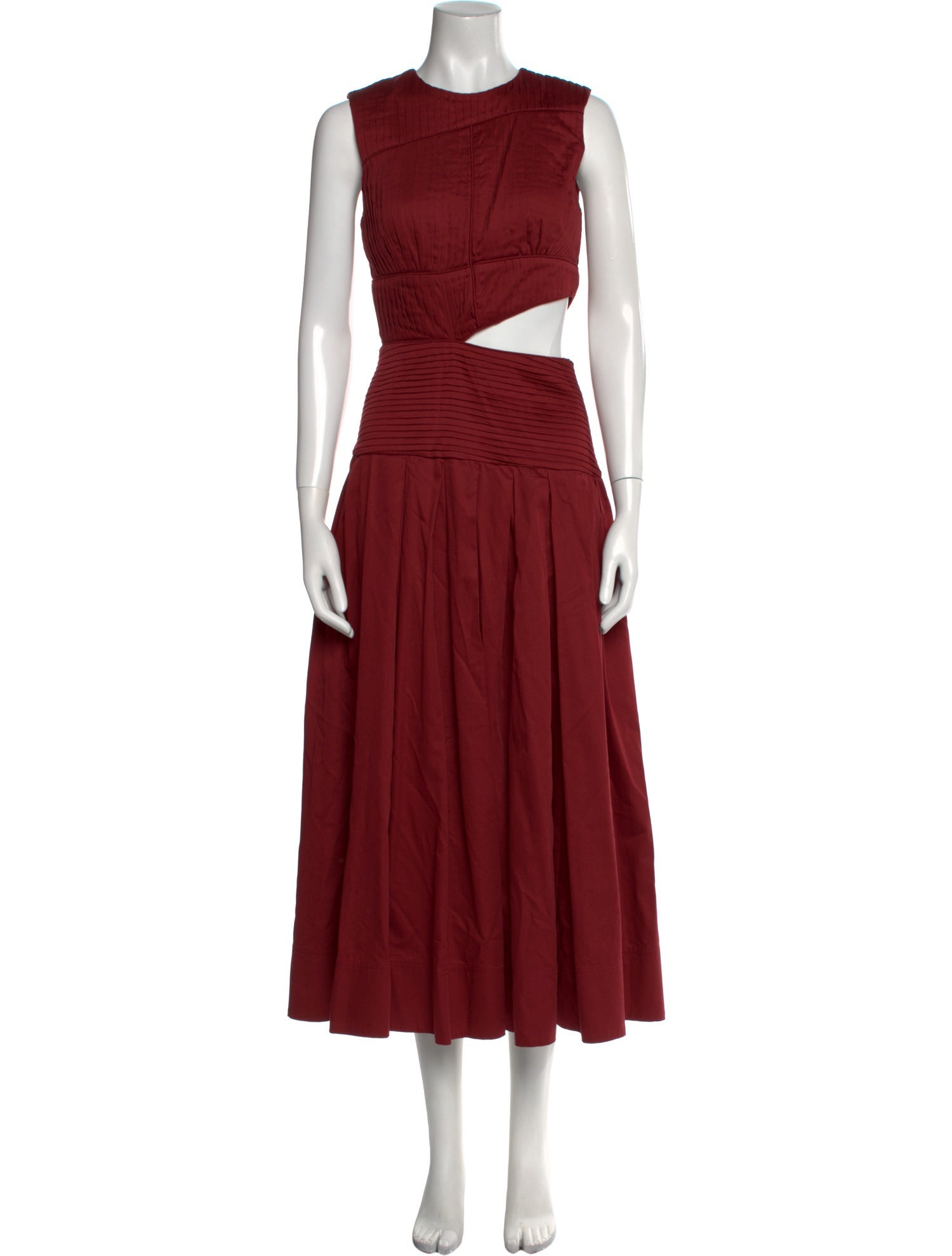 Aje Crew Neck Long Dress