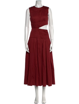 Aje Crew Neck Long Dress