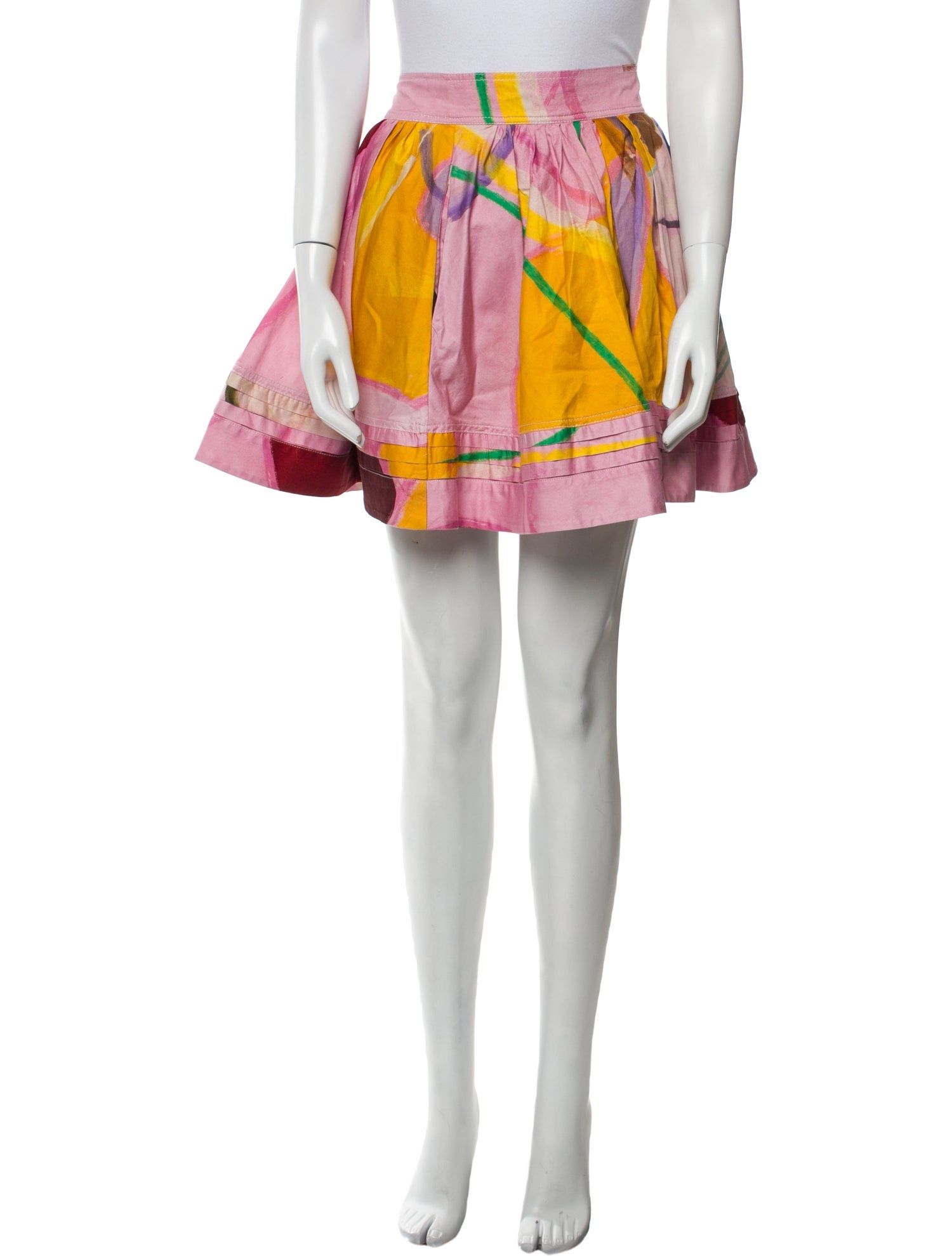 Aje Printed Mini Skirt