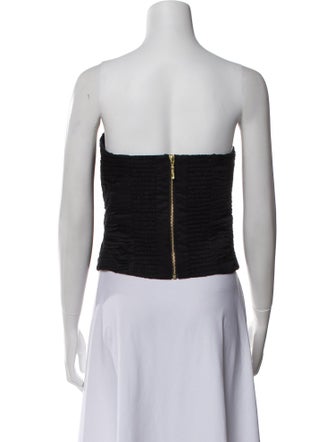 Aje Strapless Crop Top