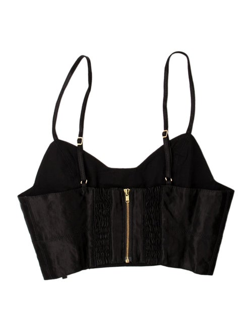 Aje Linen V-Neck Crop Top