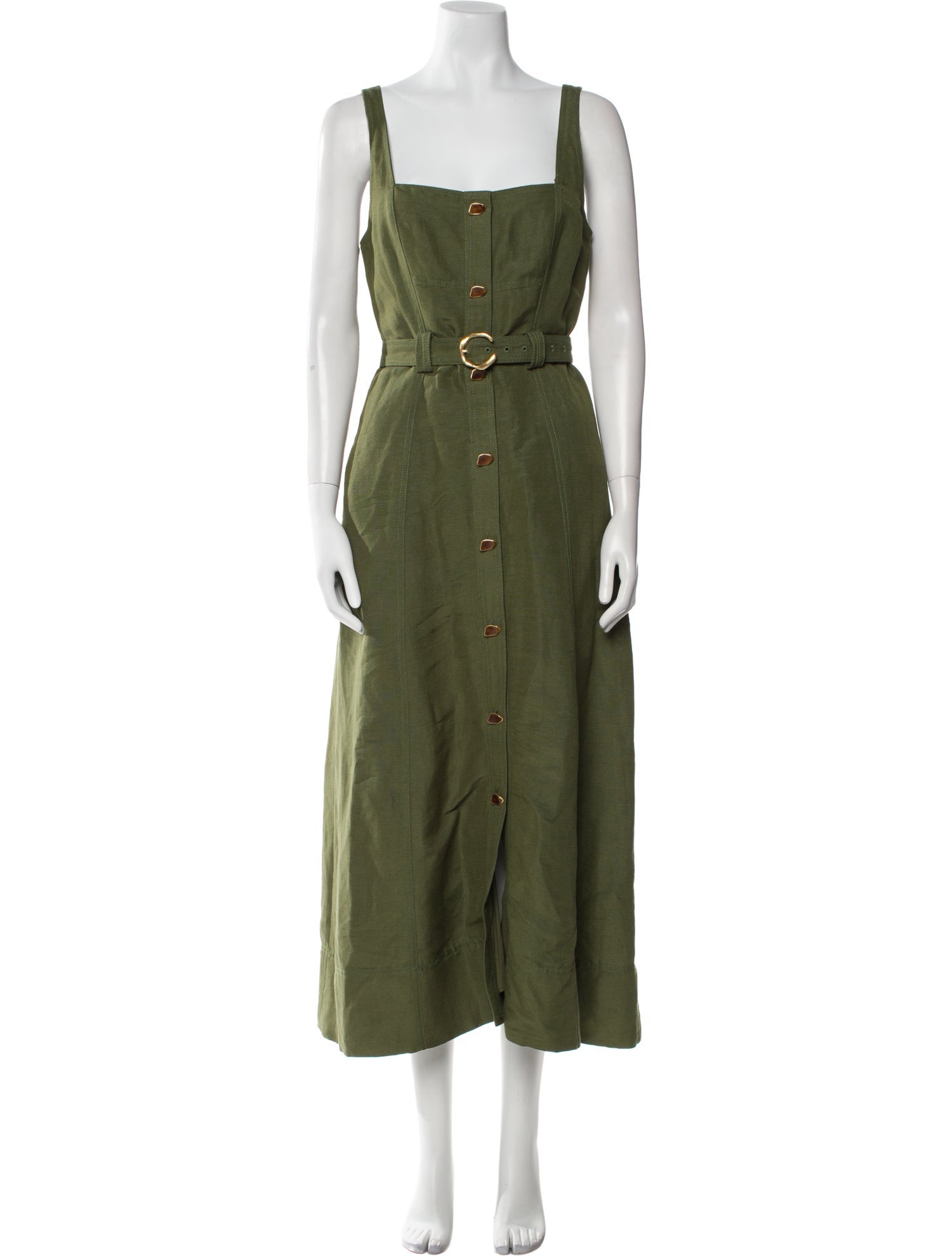 Aje Square Neckline Long Dress