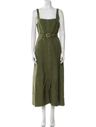 Aje Square Neckline Long Dress