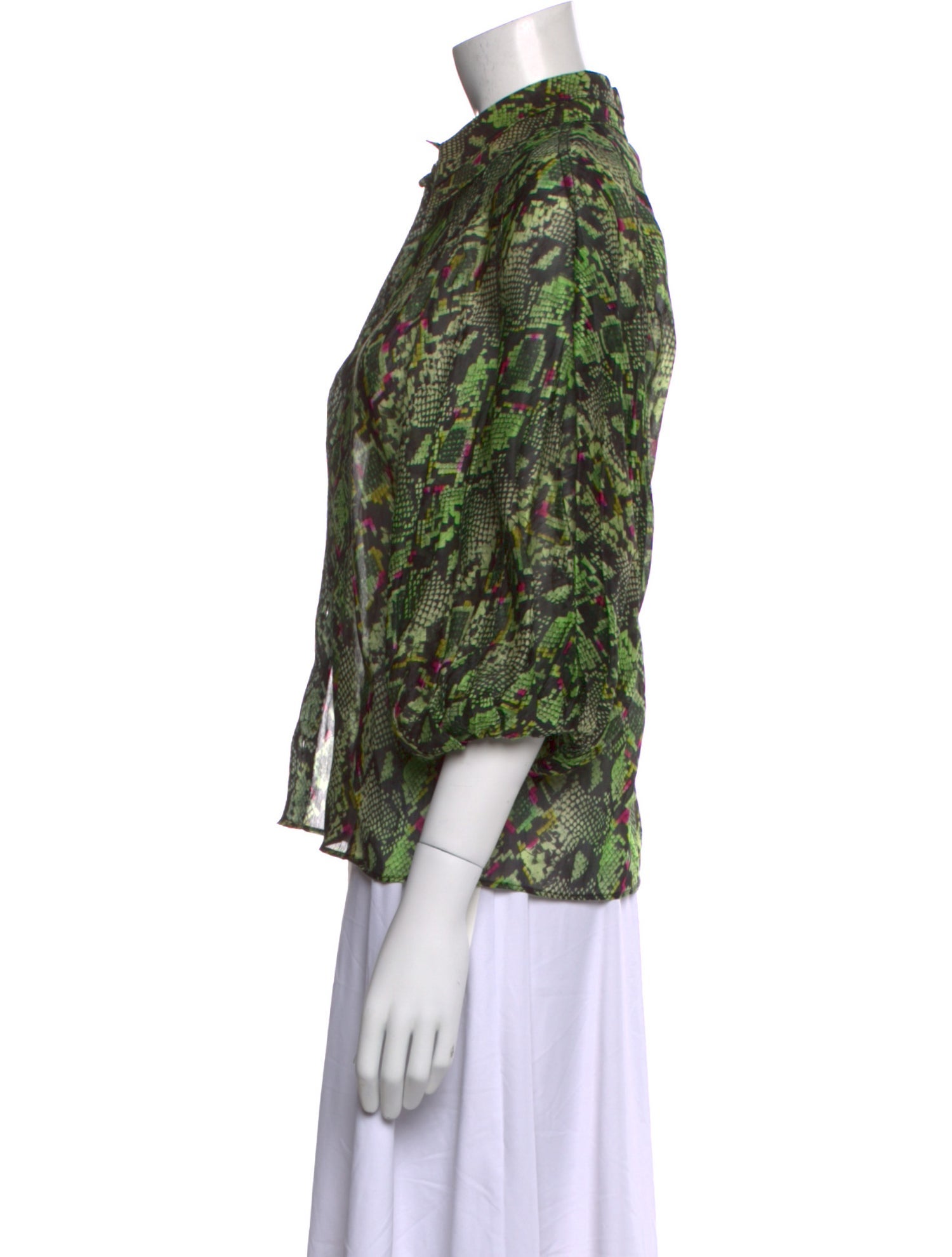 Aje Linen Animal Print Blouse w/ Tags