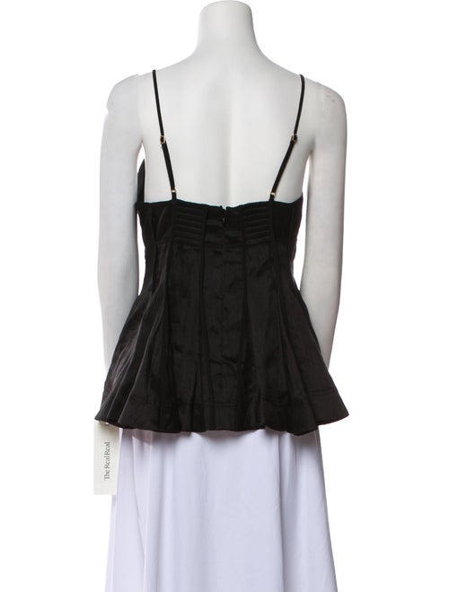 Aje Linen V-Neck Top