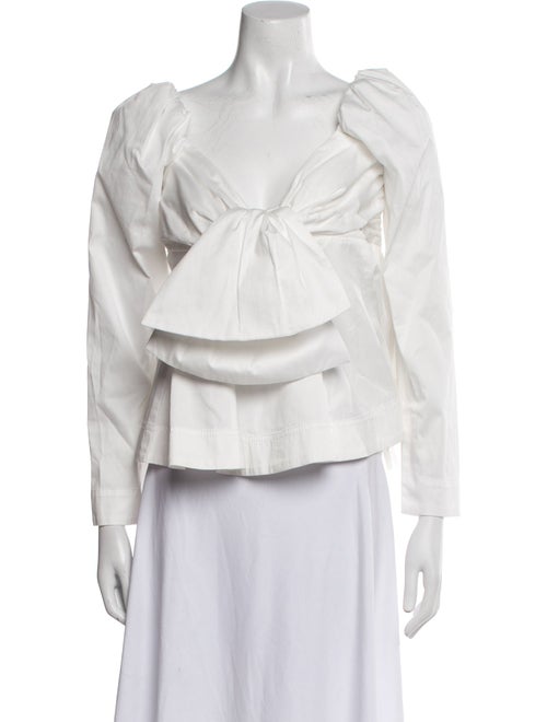 Aje V-Neck Long Sleeve Blouse