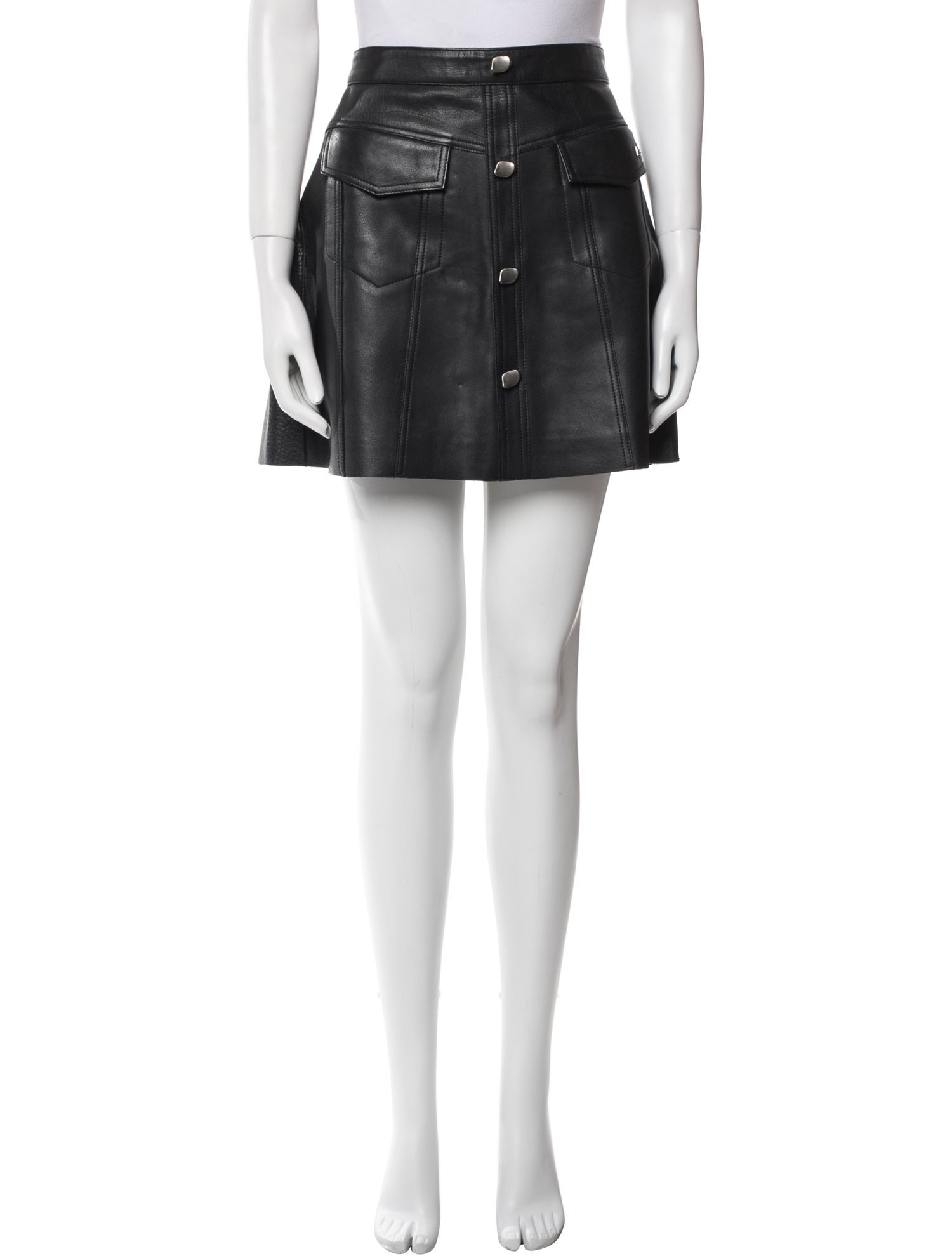 Aje Leather Mini Skirt