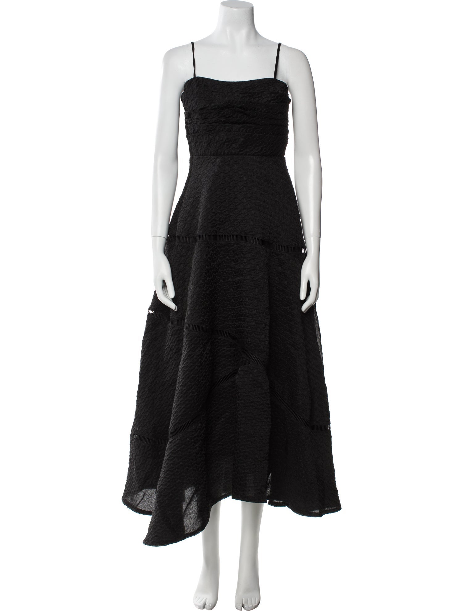 Aje Square Neckline Midi Length Dress