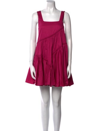 Aje Square Neckline Mini Dress