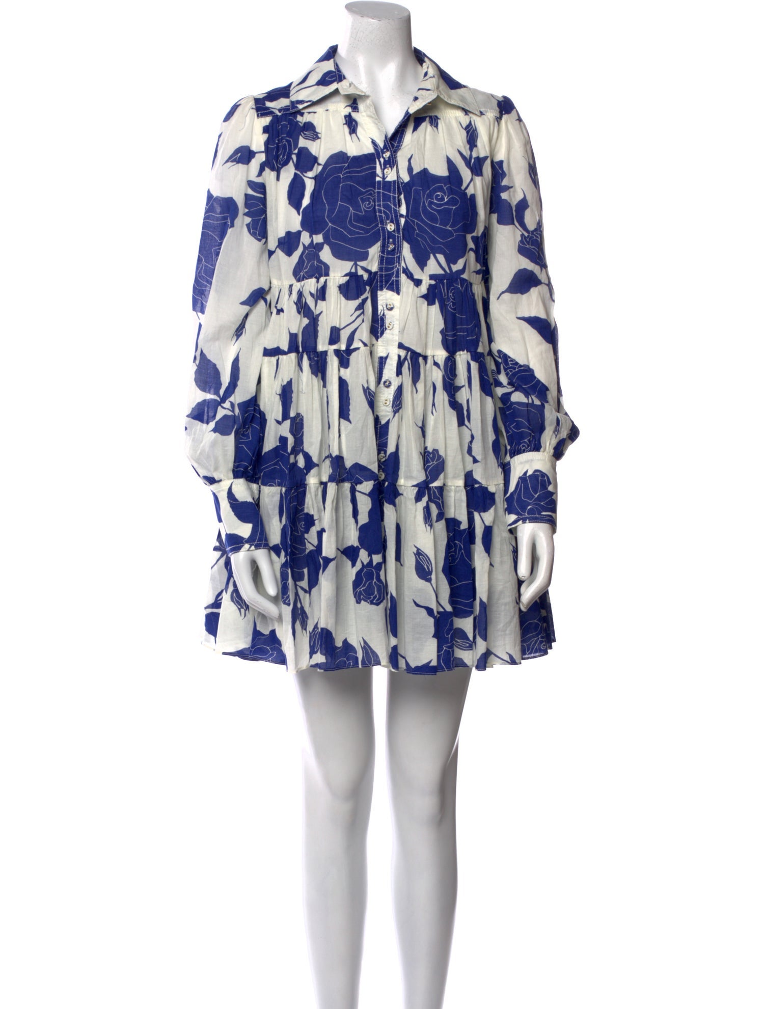 Aje Floral Print Mini Dress