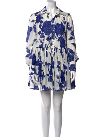 Aje Floral Print Mini Dress