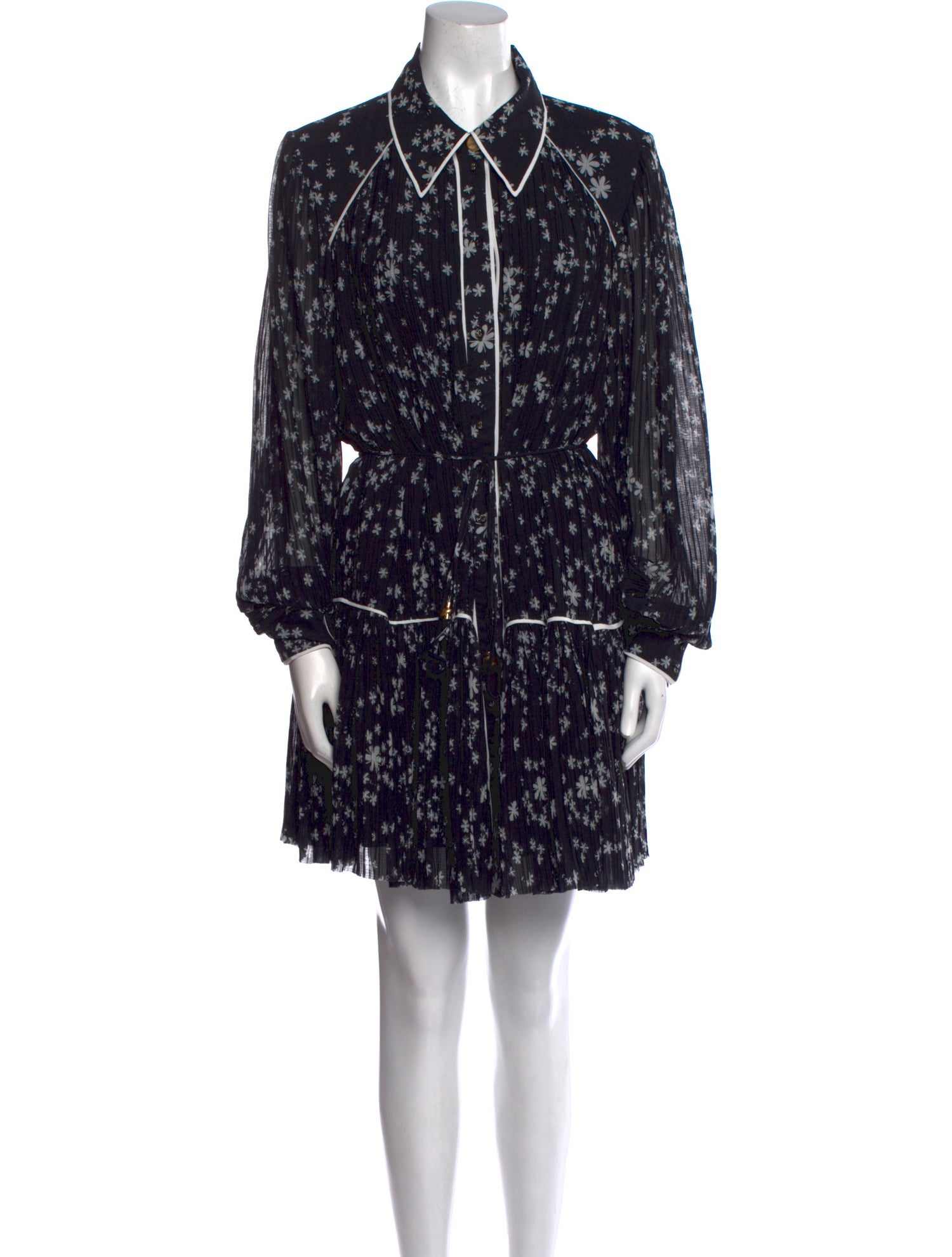 Aje Printed Knee-Length Dress